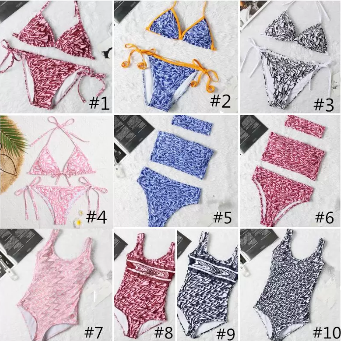 2024 Designer Famous Brand New Arrival Sexy High Waist One Piece Bathing Suits Swimsuits Designer Bikini Luxury Swimwear Women