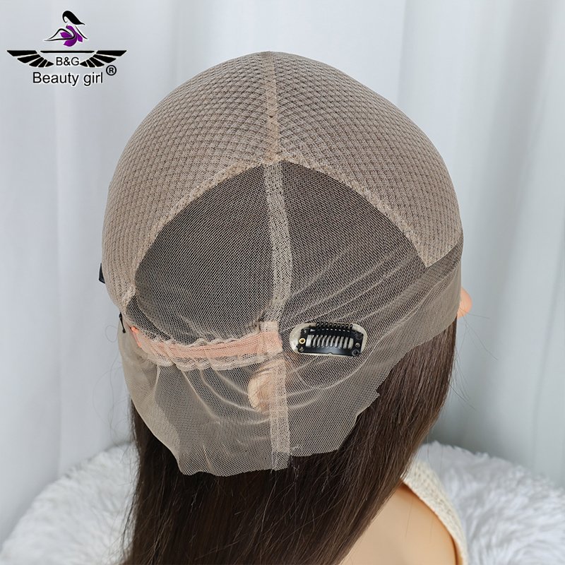 New Arrival Small Size Hand Tied Dark Color Comfortable And Breathable Lace Front Hair Wig For Ladies Remy Human Hair Silk Top
