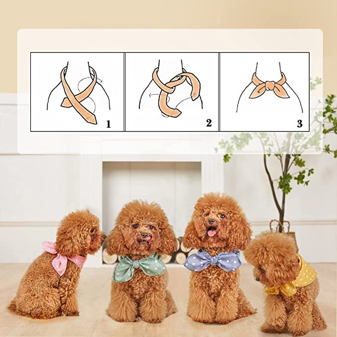 Wholesale Hot Selling Dots Personalized Custom Triangle Pet Bandana with Various Printing Patterns