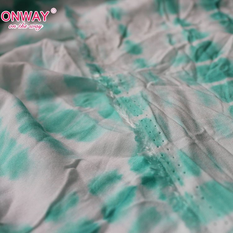 New arrival soft finish tie dye african stocklot print 100% rayon fabric