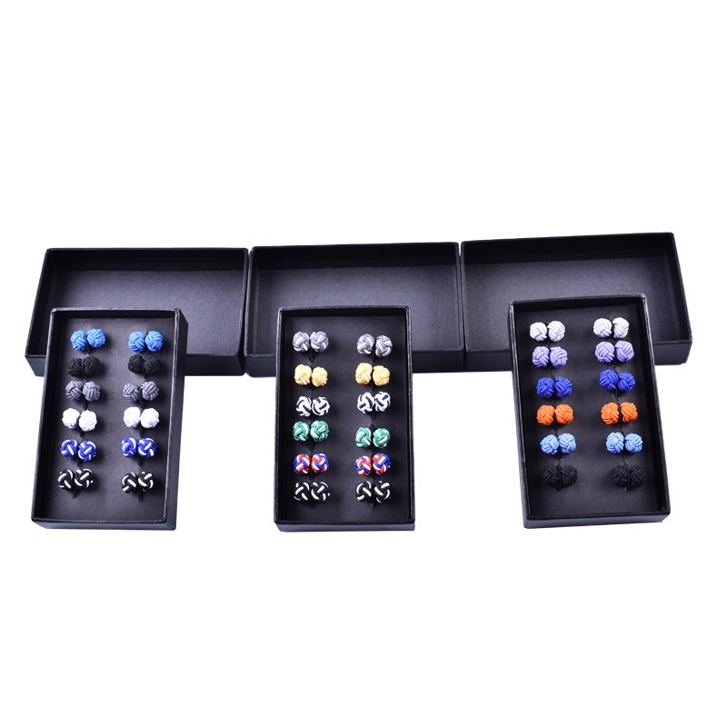 wholesale men's cuff link cufflink with box set