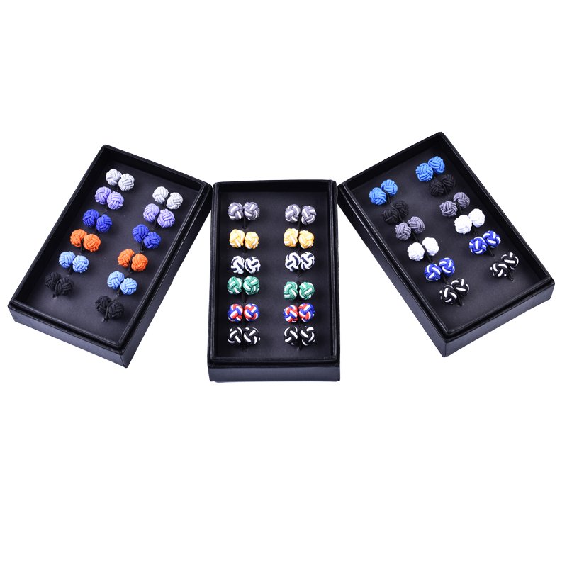 wholesale men's cuff link cufflink with box set