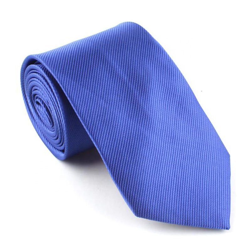 Hot Sale Custom Men's Microfiber Necktie Solid Color Thin Stripe Polyester for Wedding Parties