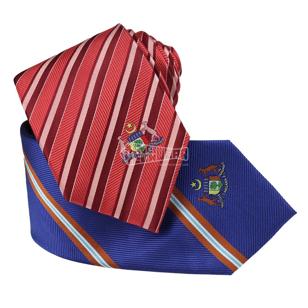 Luxury Designer Mens Suit Neckties Preppy Repp Stripe Jacquard Corporate Tie For Men Silk Ties