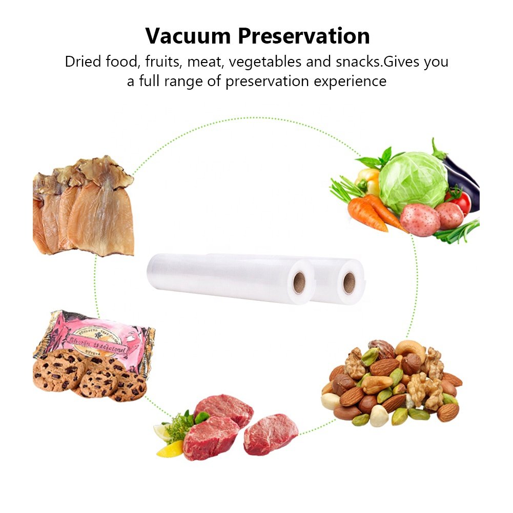 Food Vacuum Vaccum Bags Food Frozen Meat Pack Food Packaging Vacuum Pouch Plastic Vacuum Effect Vaccum Sealer Bags Rolls