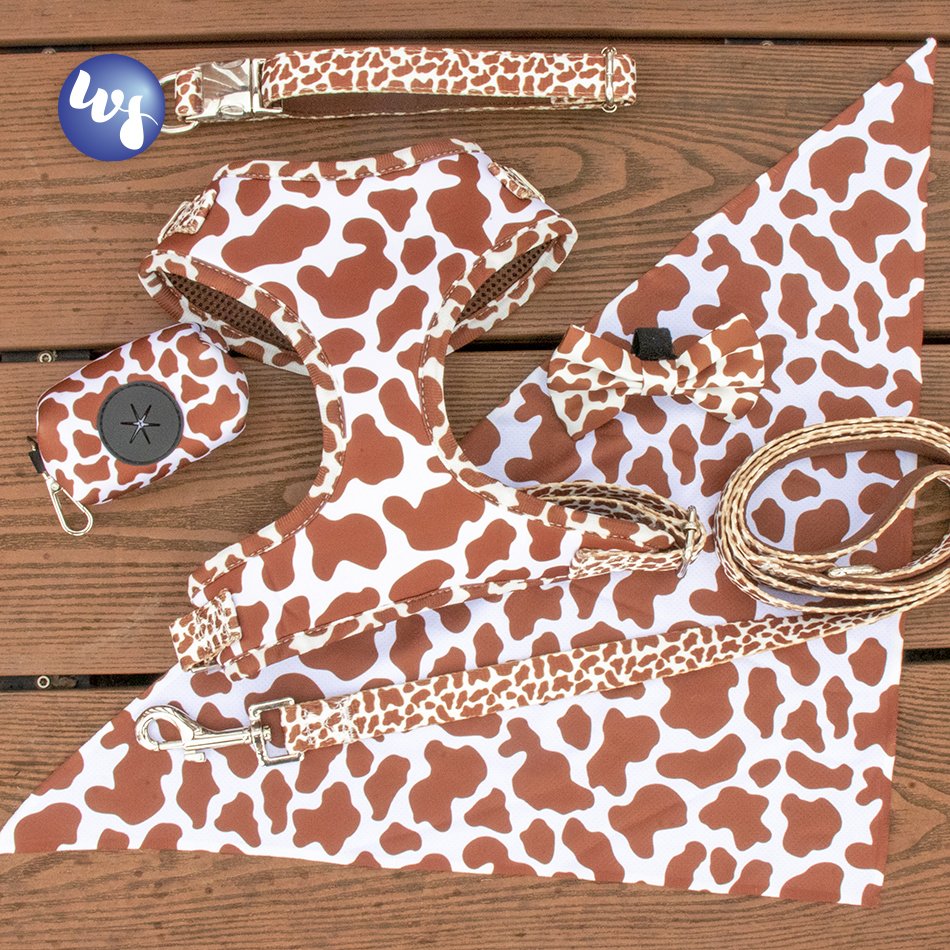 Hot seller custom design luxury pet dog harness wholesale doggie vest and six piece suit