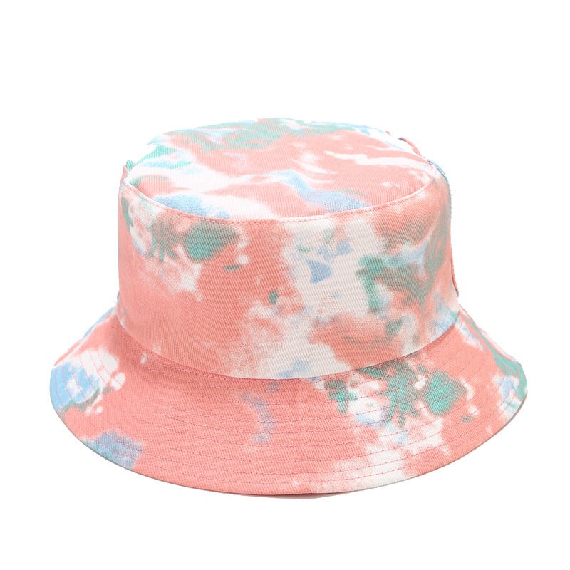 Wholesale custom fisherman bucket caps Tie Dye Reversible Colorful Hat Unisex Tye dye Bucket Hats