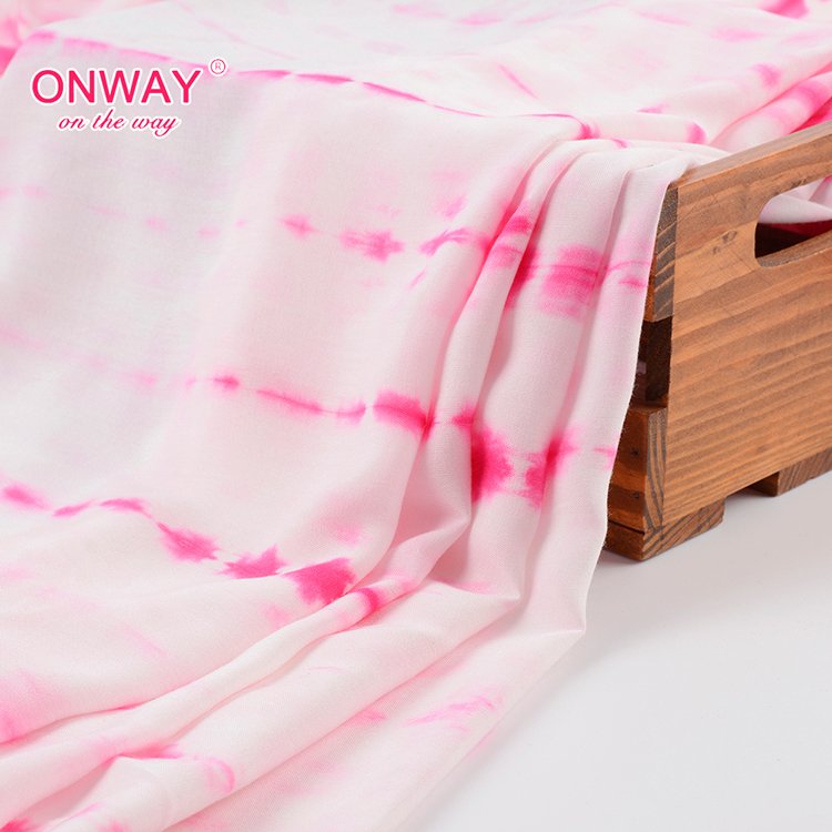 Chinese supplier woven plain 3068 rayon tie-dye fabric