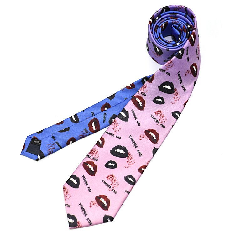 Customized Logo Printing Men Party Shark Necktie Funny Novelty Party Ties For Wedding Birthday