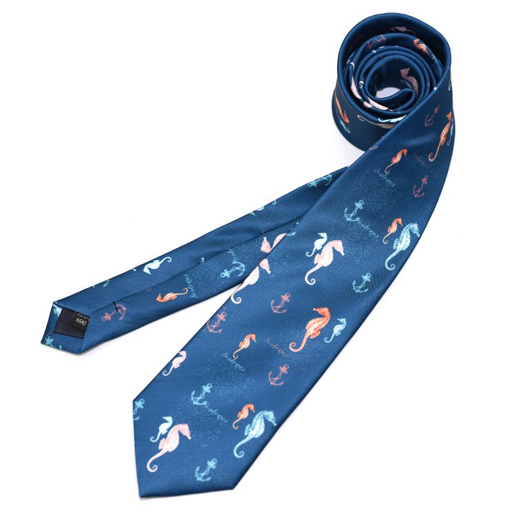 Customized Logo Printing Men Party Shark Necktie Funny Novelty Party Ties For Wedding Birthday