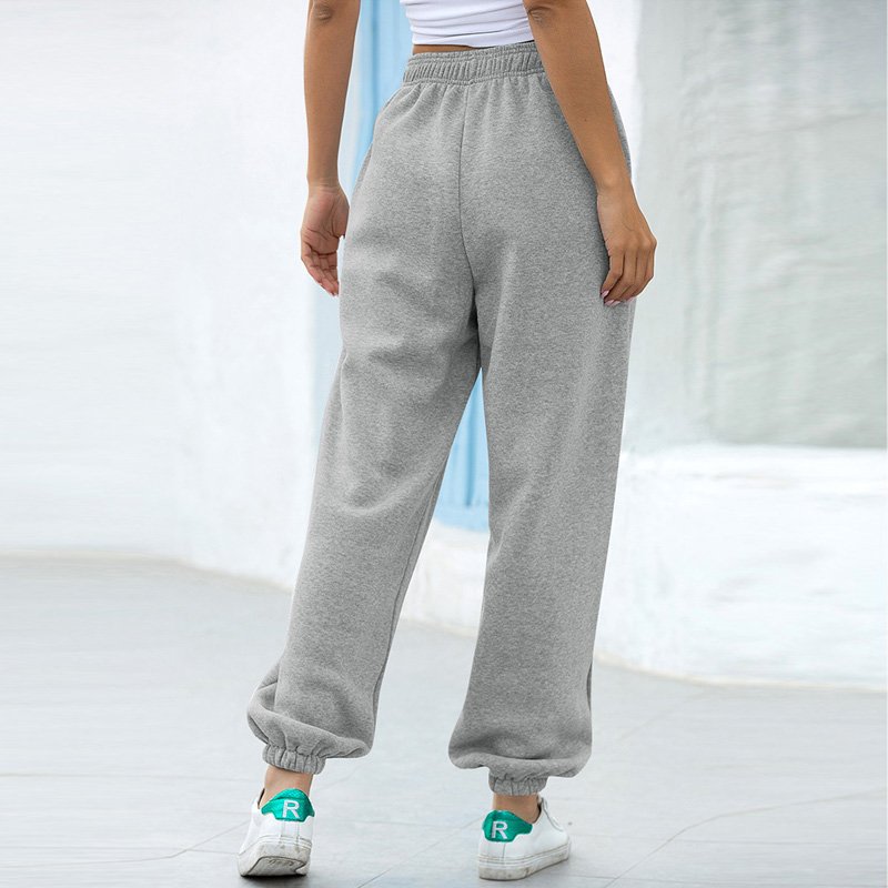 High Waist Women's Soft Jogger Pants Drawstring Pockets - jogger ladies pants Gym yoga King lightweight fleece cotton