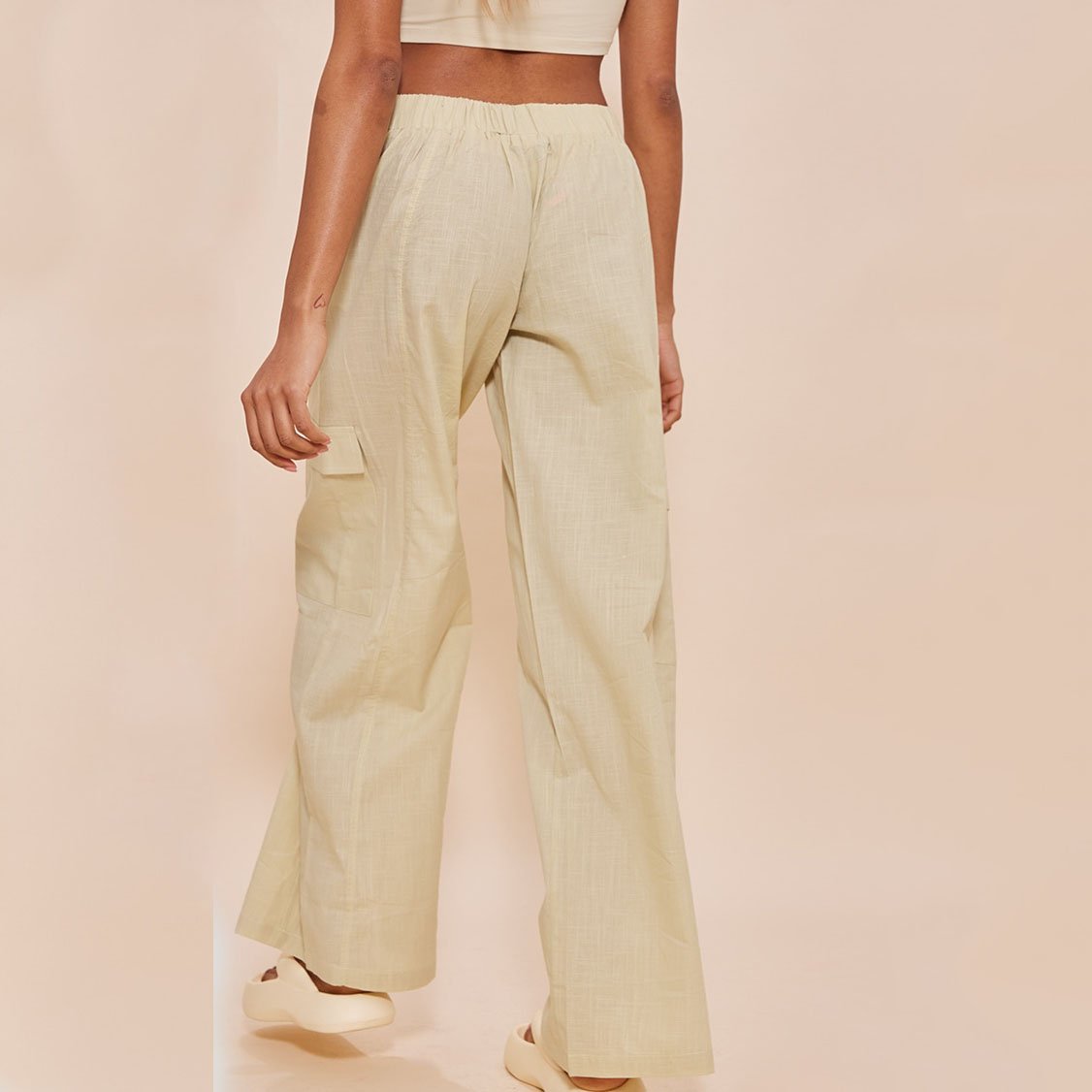 Custom 2023 New Arrivals Wholesale Breathable Loose Linen Pants for Women Perfect Trouser for Ladies