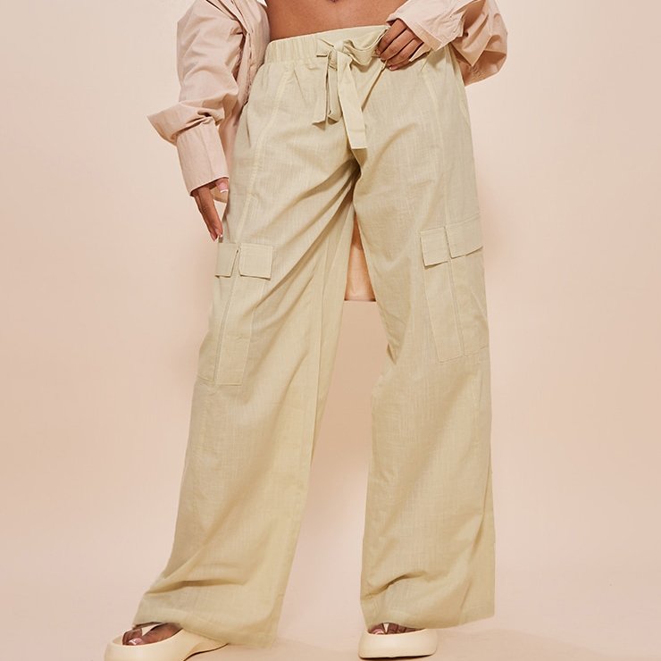 Custom 2023 New Arrivals Wholesale Breathable Loose Linen Pants for Women Perfect Trouser for Ladies