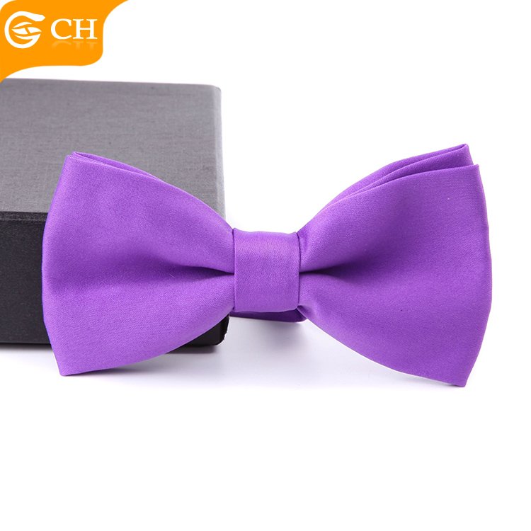 Wholesale Design Trendy Colorful Lovely Bow Ties Kids School Vivid Plain Checked Bowtie High Quality Polyester Bow Tie