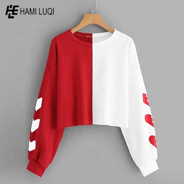 Wholesale Solids red black t shirt cropped ladies t-shirt women tops crop top t shirts Women's T-Shirts premium, slim