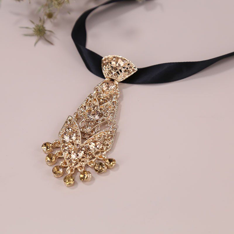 Best Selling High Quality clip-on collar bowtie various kinds of Crystal Diamond rhinestone bow ties for children