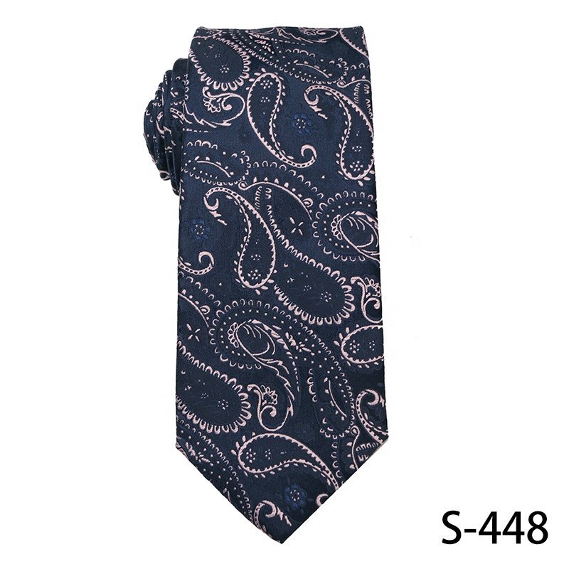 Shengzhou Tie Manufacturer Microfiber Ties OEM/ODM Custom Tie Wholesale 100% Polyester Necktie For Man Pink And Navy Blue