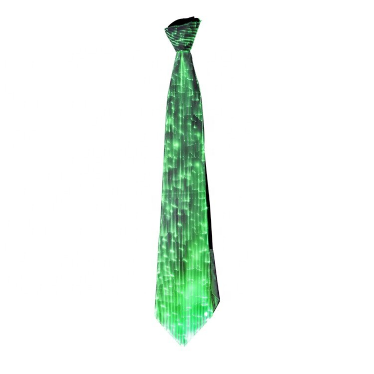 Light up Christmas Tie Glowing Fiber Optic Tie