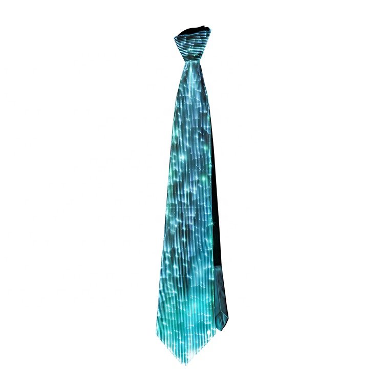 Light up Christmas Tie Glowing Fiber Optic Tie