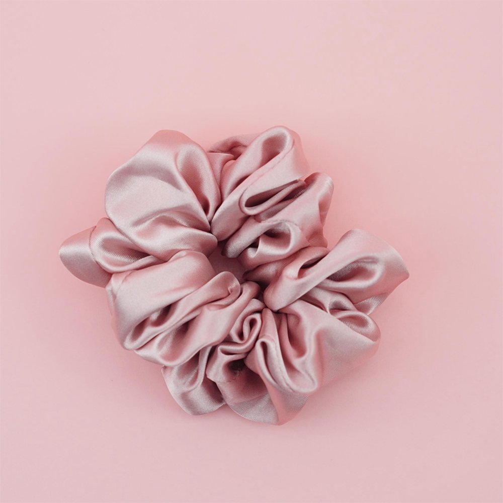 Wholesale 100% Satin Silk Scrunchies Solid Colors Scrunchies Hair Ties