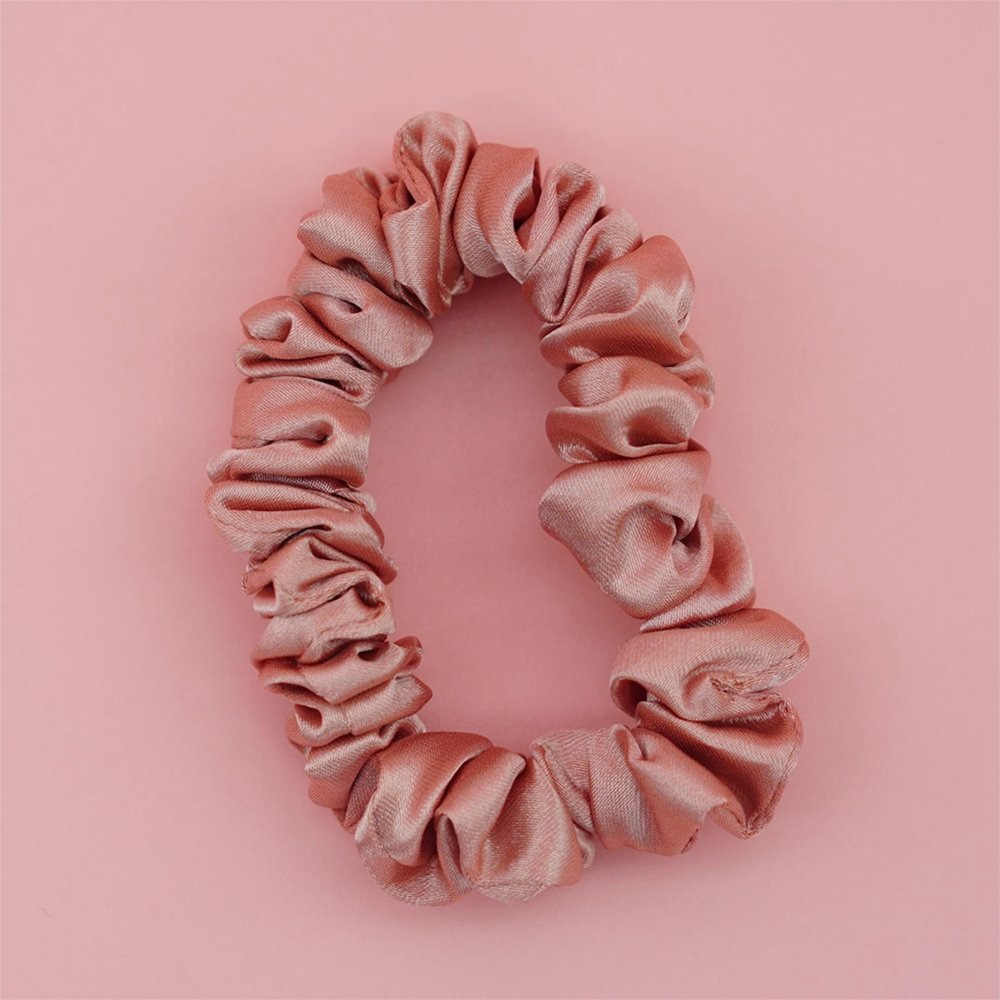 Wholesale 100% Satin Silk Scrunchies Solid Colors Scrunchies Hair Ties