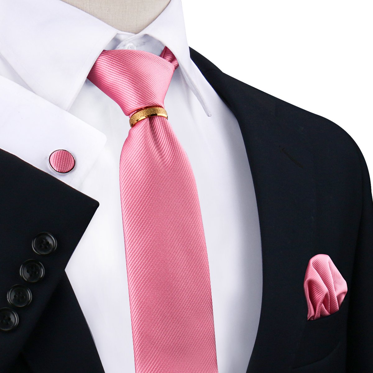 Wedding Color Silk Tie And Handkerchief Red Silk 8cm Necktie Men Polyester Neck Ties For Men