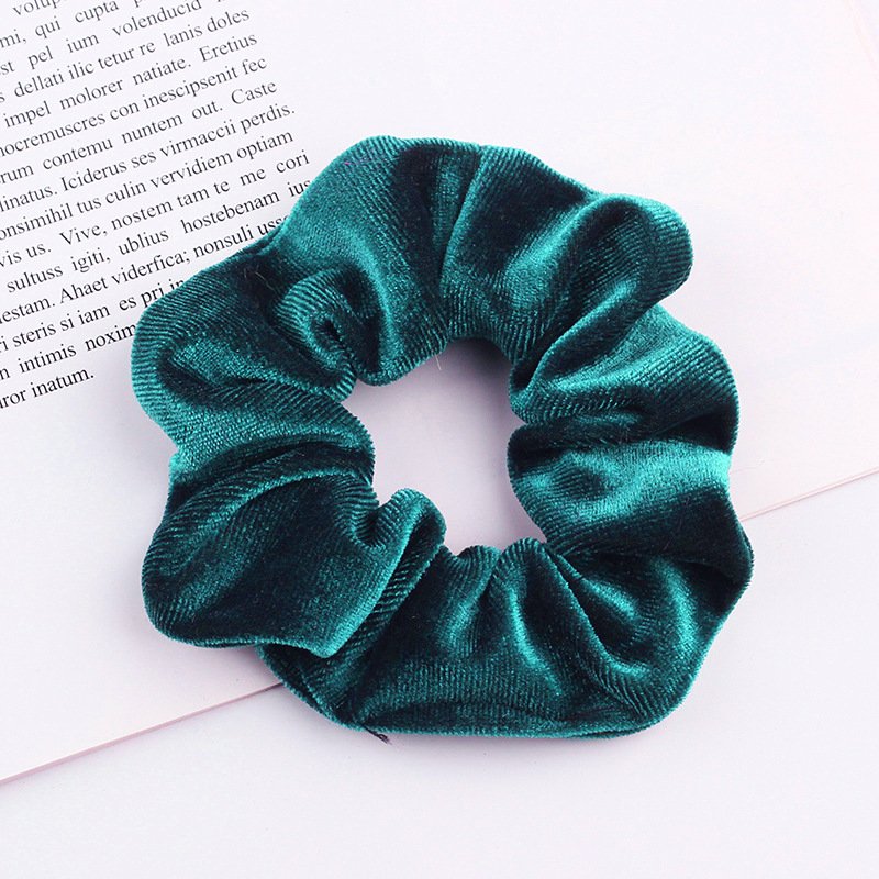 Velvet Scrunchies Hair Ties Accessories Scrunchie Ornaments Elastic Hair Bands Tiara Woman Vsco Head Dress
