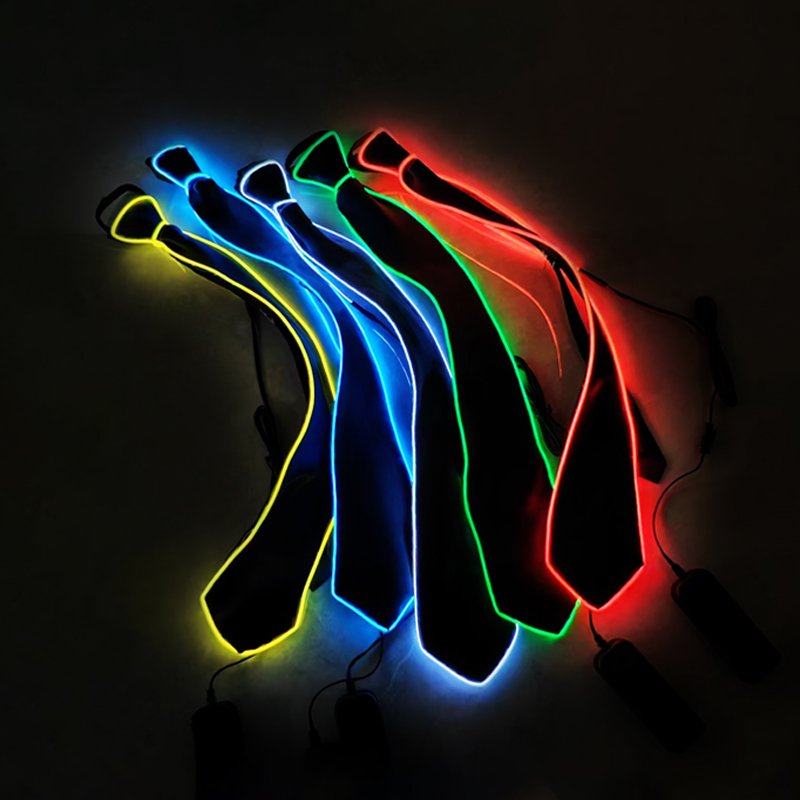 flashing luminous different 10 colors wire ties Halloween LED ties