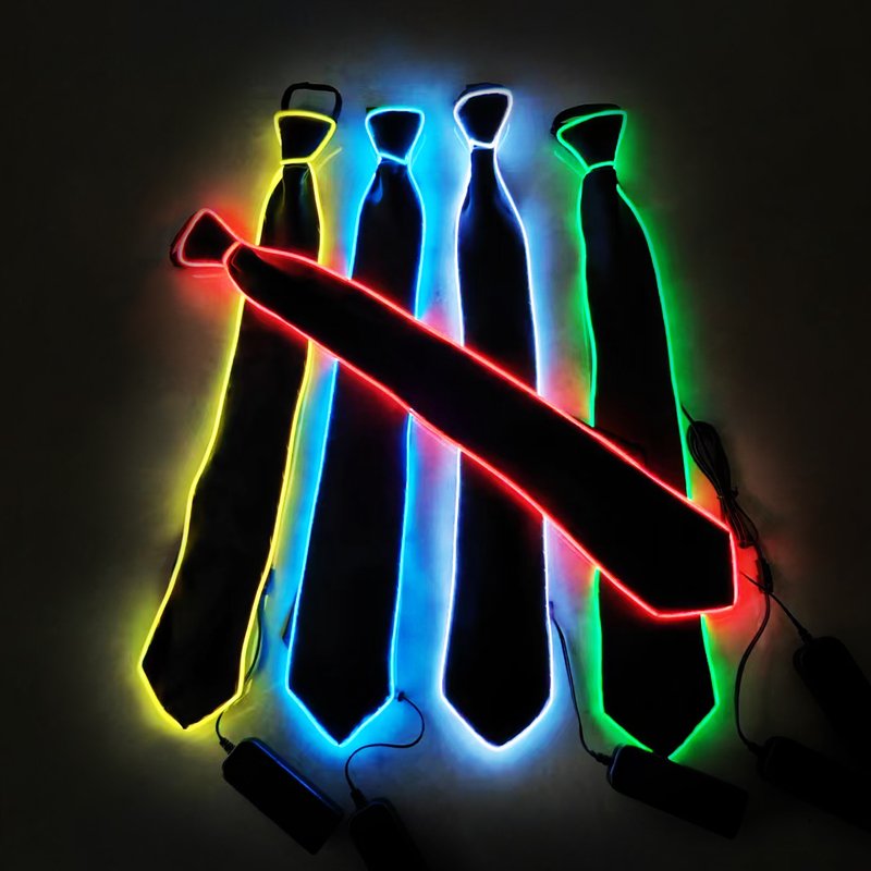 flashing luminous different 10 colors wire ties Halloween LED ties