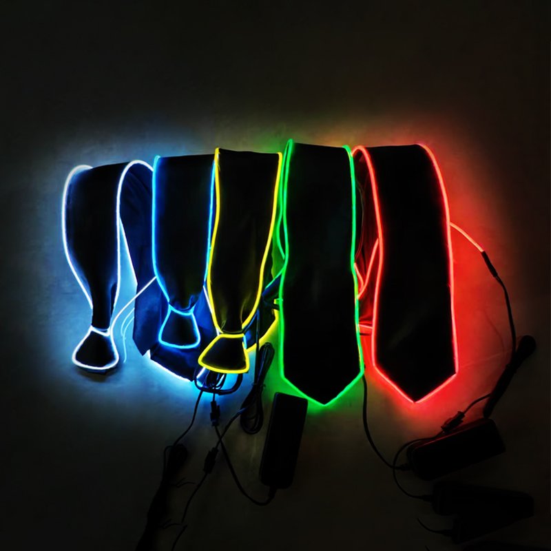 flashing luminous different 10 colors wire ties Halloween LED ties