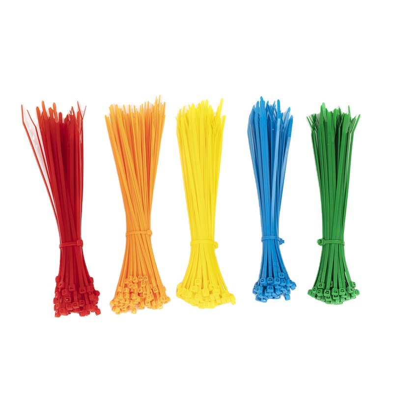 Self-locking Zip ties factory White/Black/Red/Yellow/color 4inch Nylon66 pa66 plastic nylon cable ties
