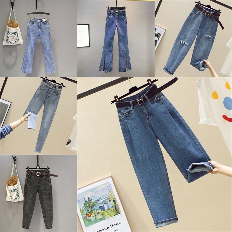 Stock Women's Jeans Clearance Sale discount fashionable women's jeans New styles and high quality pants