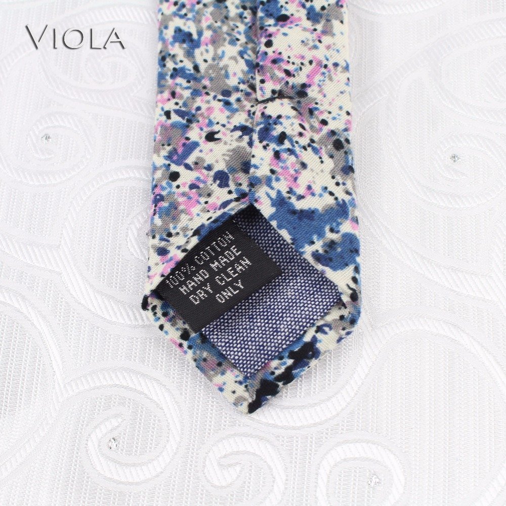 Vintage Floral Printed 6.5cm Neck Tie 100% Cotton Mens Party Wedding Fashion Dress Tuxedo Gift Bow Tie Accessory 14 Colors
