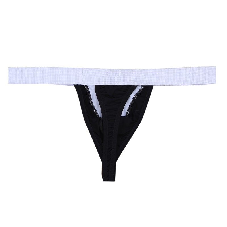 High Quality Sexy Tuxedo Bow Tie Pouch Bikini Thong Underwear G String Costume Mens Briefs With Bow