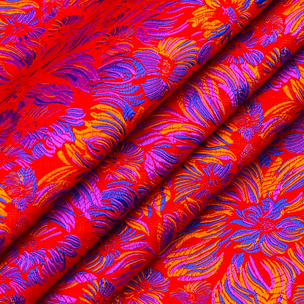Yarn Dyed Tie Necktie Cloth 8 Meters Sofa Material Upholstery Fabric Jacquard Lurex Floral Yili Woven Brocade Polyester 75D