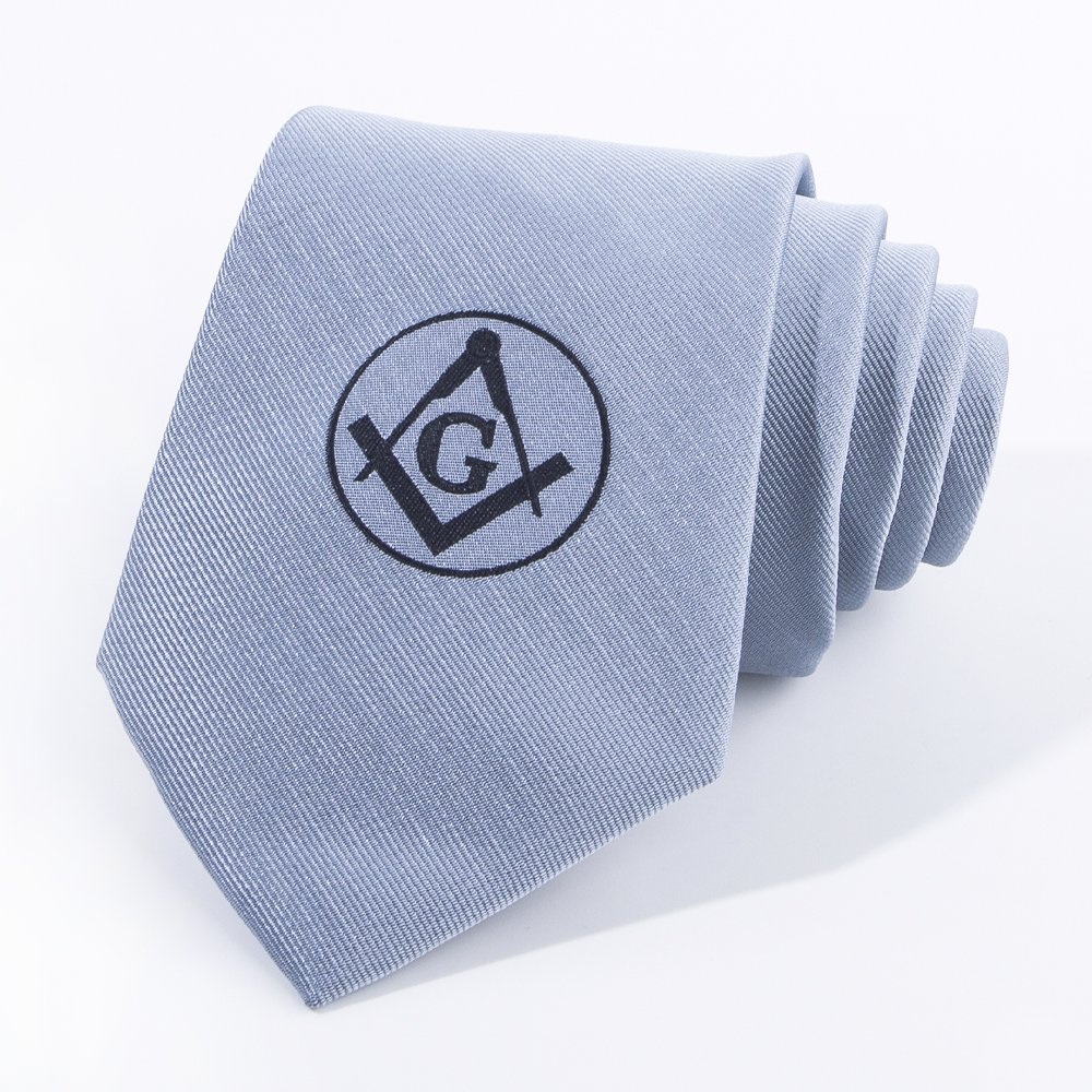 RunLin Manufacturer Customized Business Casual Luxury Handmade Clip Polyester Masonic Tie