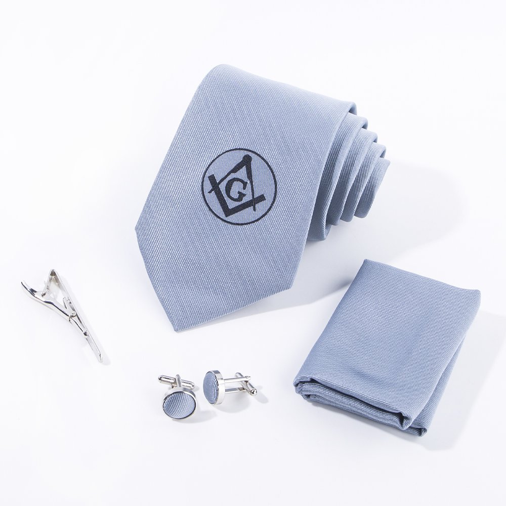RunLin Manufacturer Customized Business Casual Luxury Handmade Clip Polyester Masonic Tie