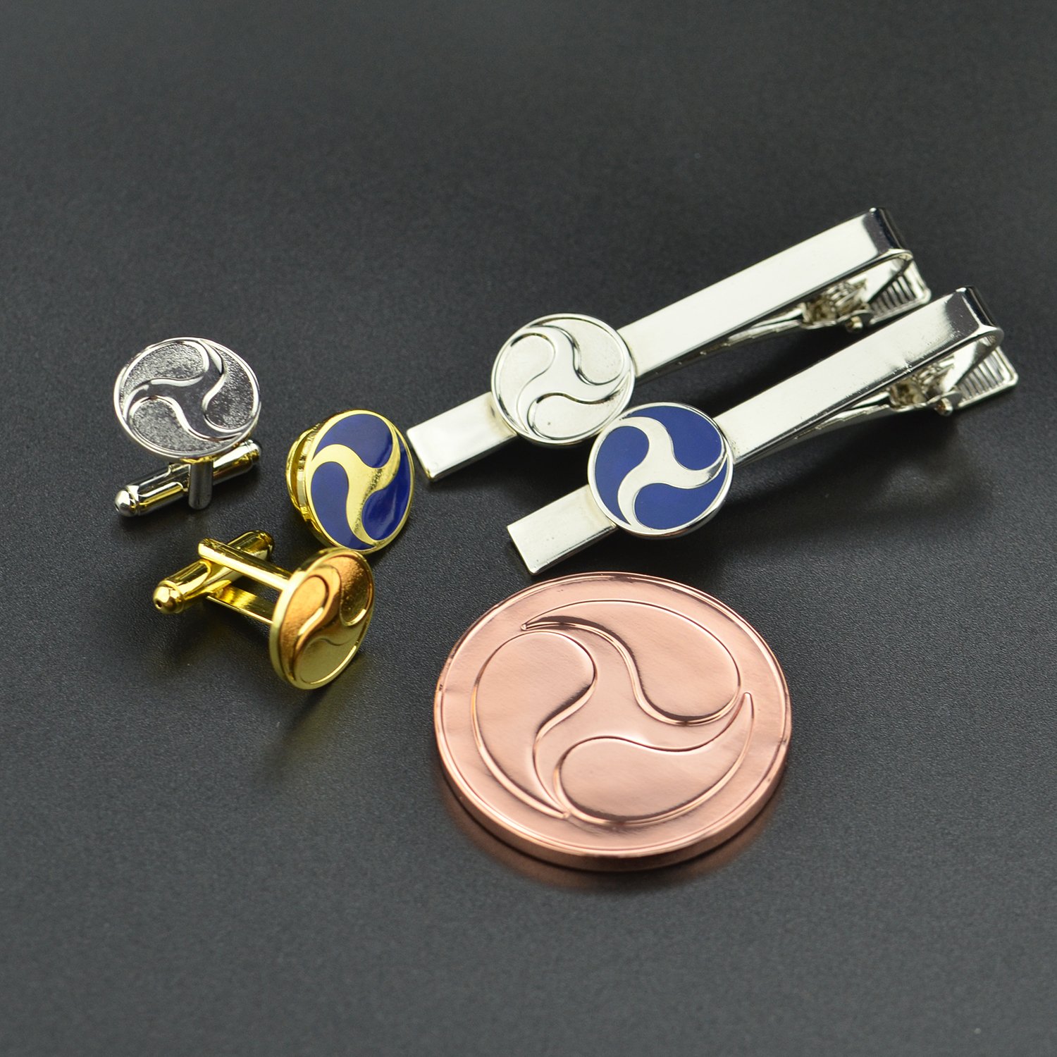 Cufflink Manufacturer Supplier Customised Logo Metal Cuff Links Men Cufflinks And Tie Clips