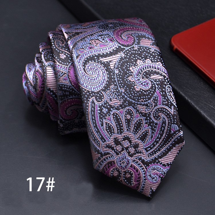 new 6cm Business Wedding Tie Male Dress Gift England Stripes Jacquard Woven Men Ties Necktie