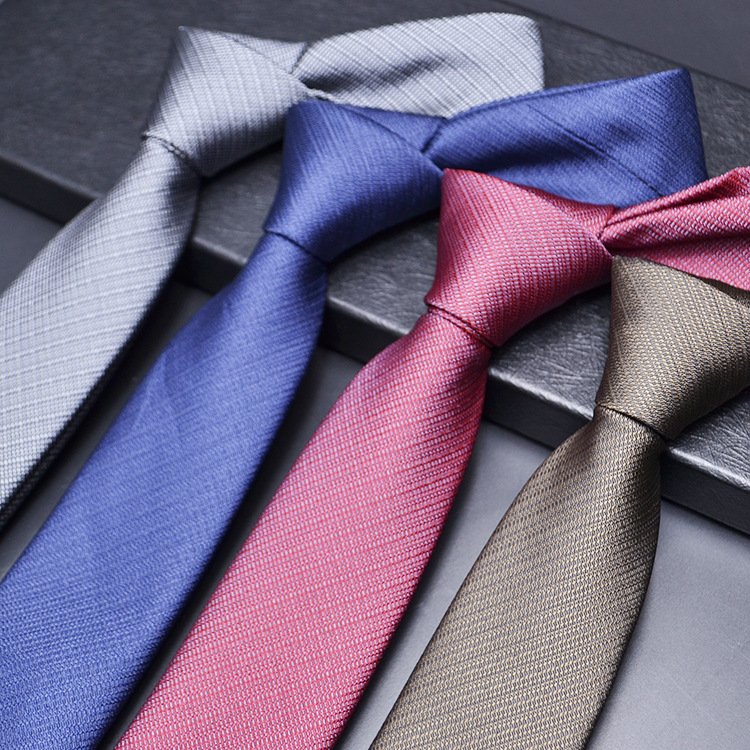 new 6cm Business Wedding Tie Male Dress Gift England Stripes Jacquard Woven Men Ties Necktie