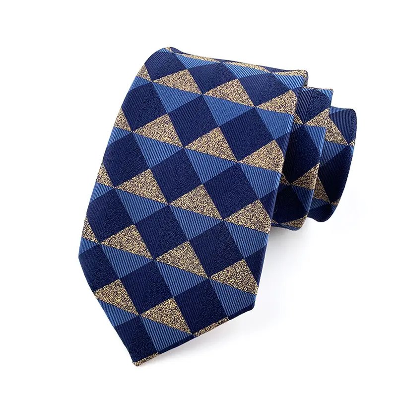 Fashion Custom Embroidered Printed High Quality Office Wear Polyester Silk Suit Accessories Label Tie For Men