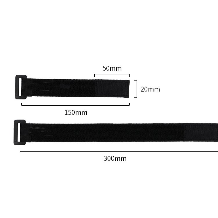 38mm*61cm Black Hook And Loop Adjustable Straps Elastic Arm Belts For Hand