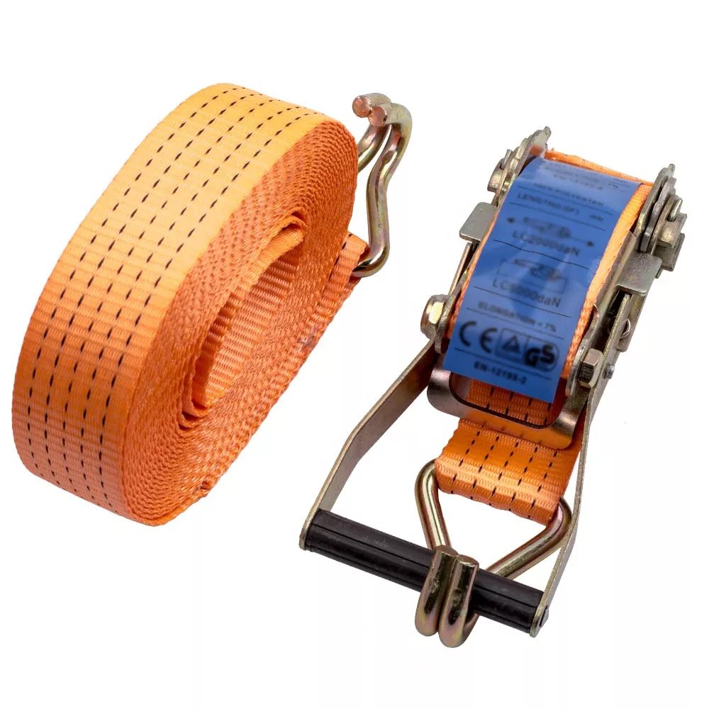 50 mm width load secure straps heavy duty ratchet straps for loads