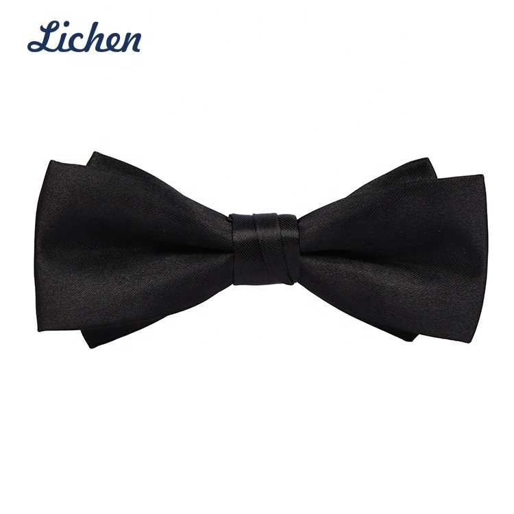 Factory Price OEM Baby Boy Children Pure Color Butterfly Self Tie Bowtie for Shirts