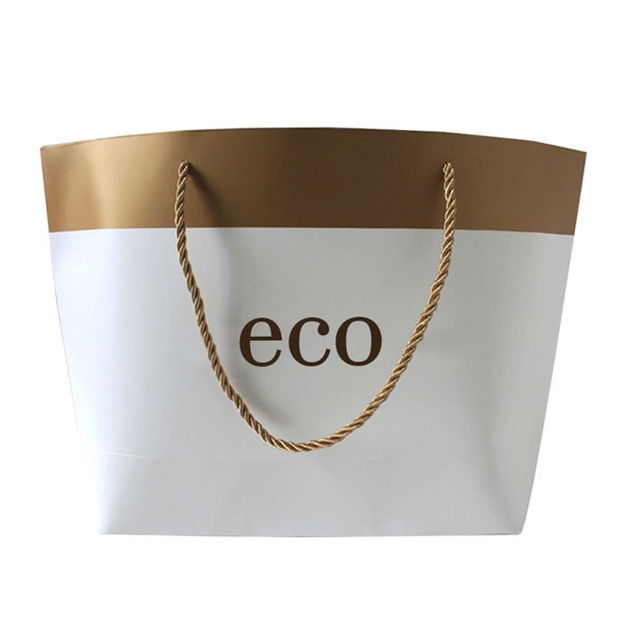 Luxury Custom Gold Logo Chupi Large Small Retail Costume Clothing Clothes Shopper Gift Paper Bag With Bow Tie Ribbon Handles