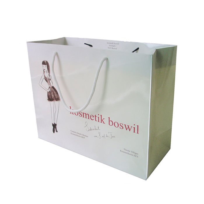 Luxury Custom Gold Logo Chupi Large Small Retail Costume Clothing Clothes Shopper Gift Paper Bag With Bow Tie Ribbon Handles