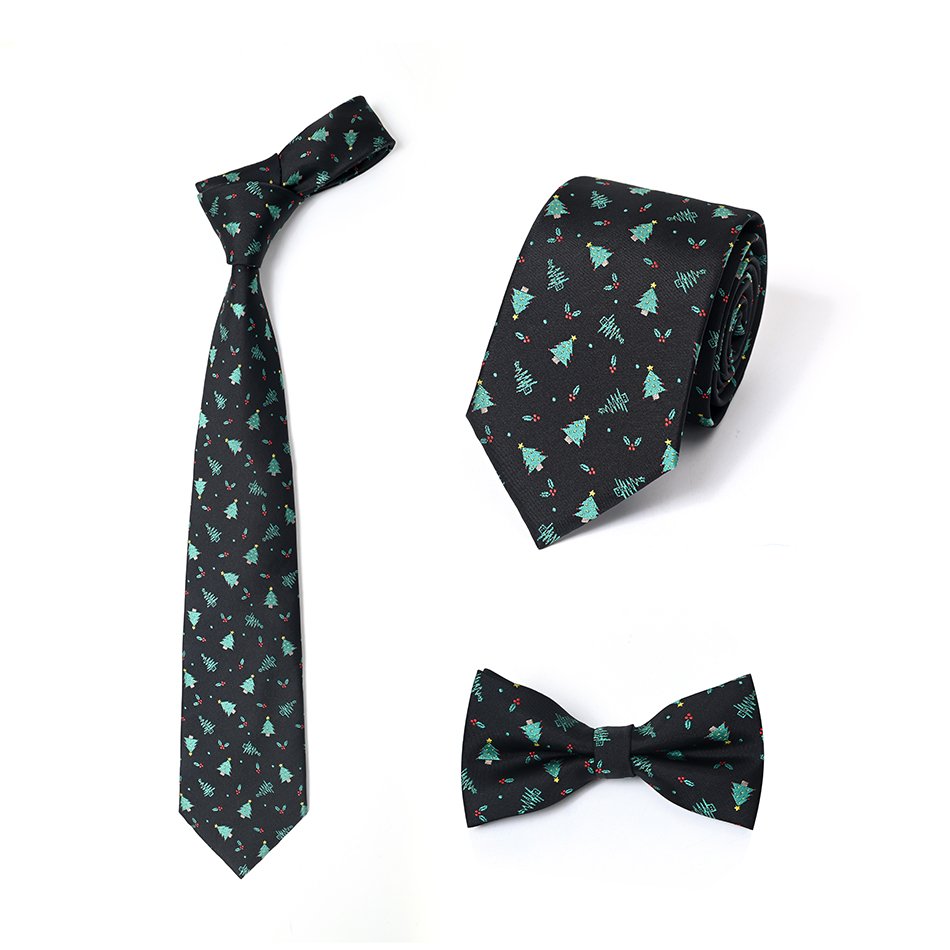 Yili Funny Mens Tie Holiday Season Party Gifts Neckties for Halloween Thanksgiving Christmas