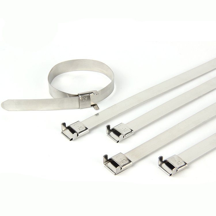 316 Metal Cable Tie Locking Zip Stainless Steel Cable Tie 300mm