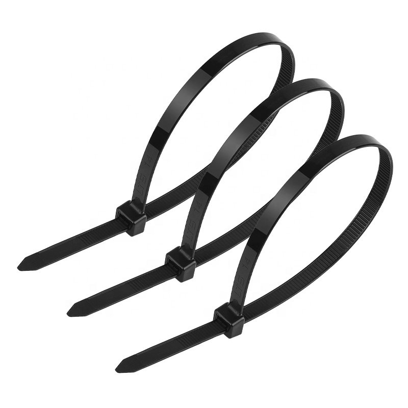 Self-locking nylon cable ties production and wholesale cable ties binding tape black and white sizes optional cold-resistant