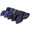 Tie business formal men's polyester silk tie polyester silk arrow type 6CM business tie stock factory wholesale